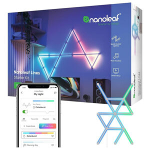Nanoleaf Lines کیت استارتر ۱۵ تکه RGBW هوشمند، سازگار با Alexa و Google