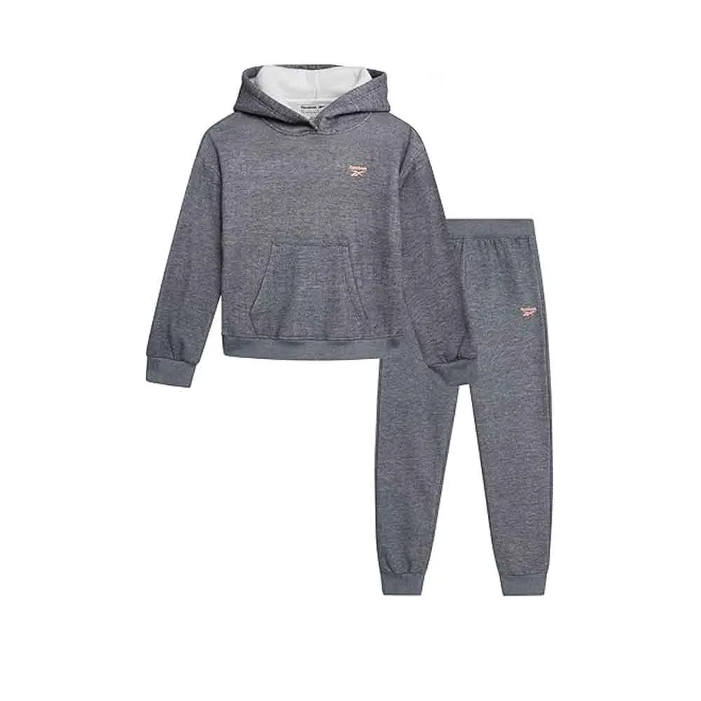Reebok-Girls'-Jogger-Set-1 ست ورزشی دخترانه Reebok شامل هودی و شلوار اسلش
